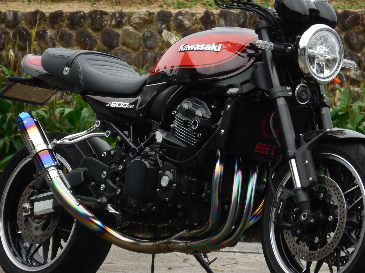 カワサキ Z900RS・Cafe オオニシヒートマジック チタンフルエキ