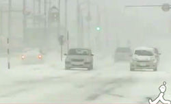 北海道今季一番の寒さ、北日本大雪