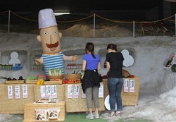雪室コンビニの店内=上越市のキューピッドバレイ(写真:産経新聞)
