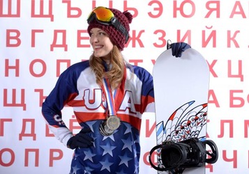 amy purdyが銅メダルを獲得した写真