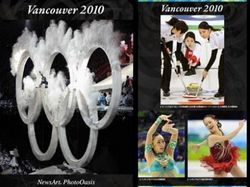 閉幕間もないバンクーバ―冬季五輪の写真展。