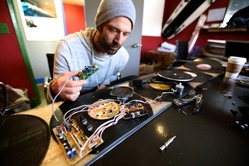Scratch & Shred Turntable Snowboard: Every Third Thursday