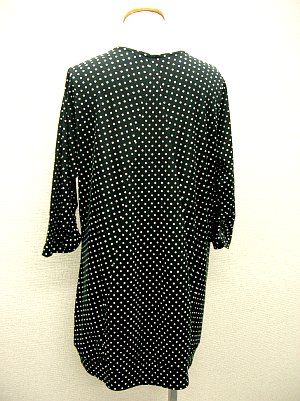 三角切替えロングトップス