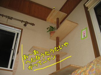 へたな歌歌いやがってニャン