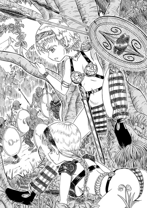 エルフの女戦士小
