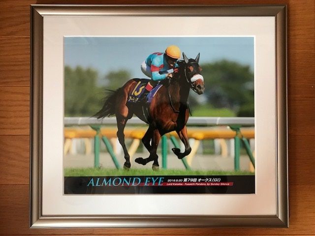 アーモンドアイ オークス優勝時のパネルが届きました : 気ままにメモリアル