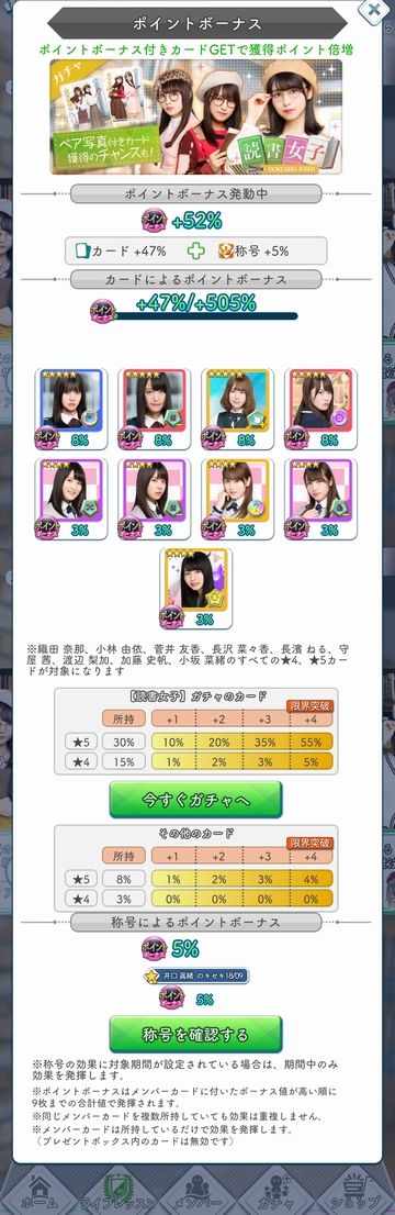 読書女子 ポイントボーナス
