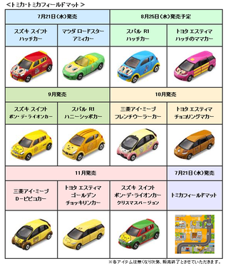 新製品情報】－「ミスタードーナツ」と「トミカ」と「みつばちハッチ