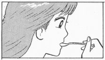 ③食べる 不潔な雑巾