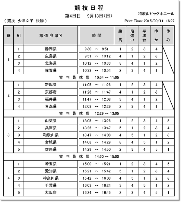 国体決勝班編成2
