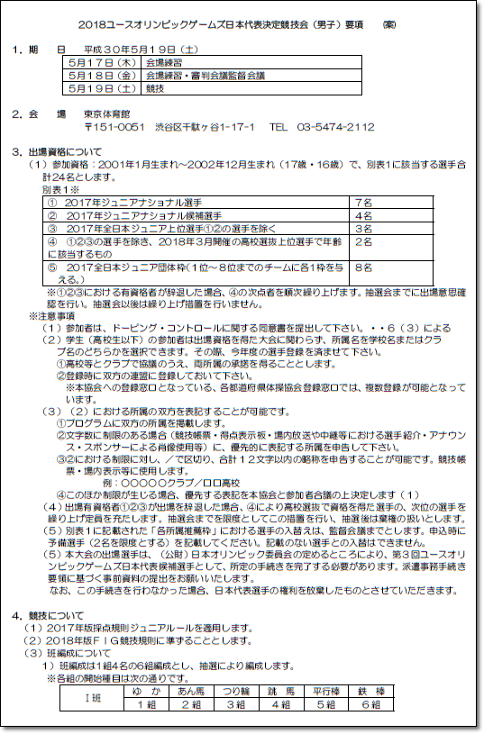 ユース要項1