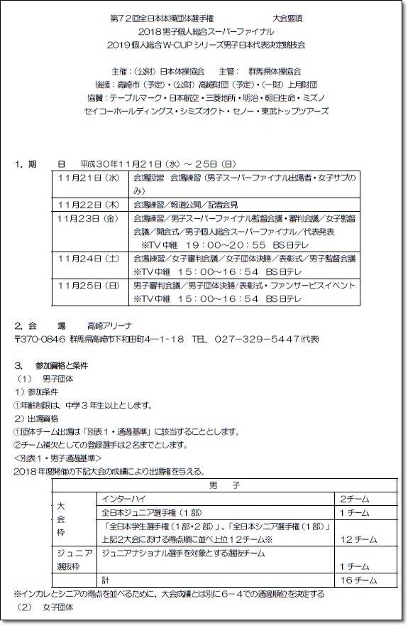 団体ファイナル要項1