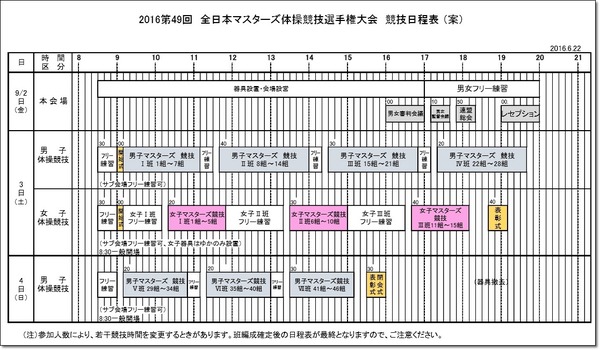 ★シニア2部日程