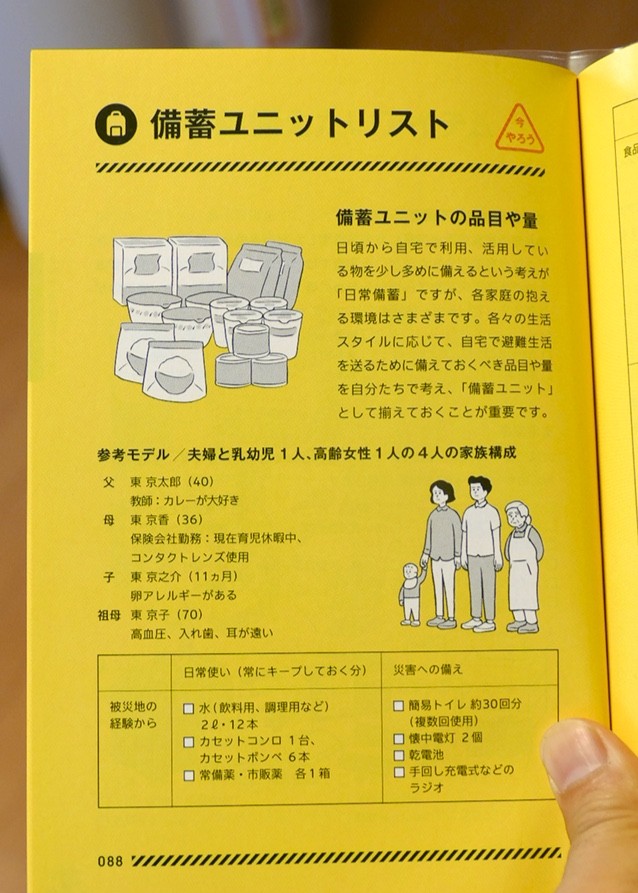 災害時の備蓄リストと非常用持ち出し物リスト Himag