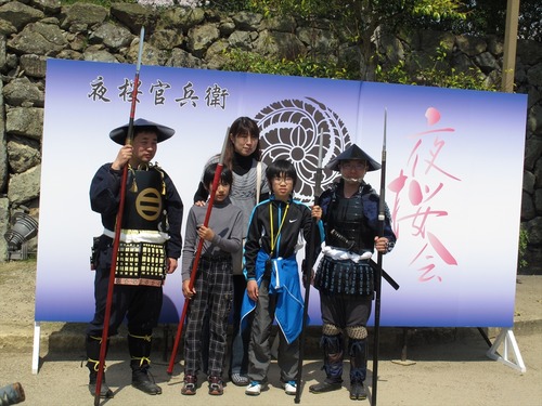 さくら門番さんとの記念写真