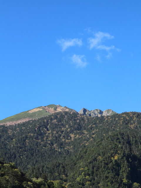 穂高連峰と空