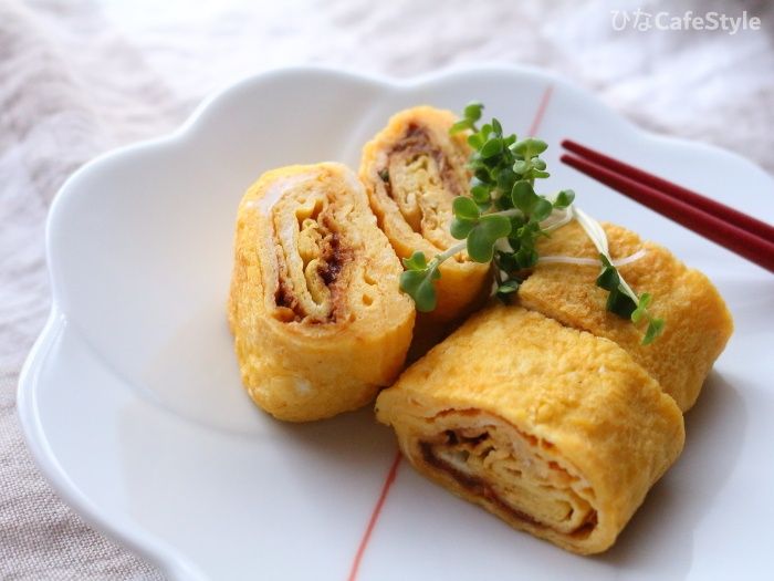 ねぎみそ入り卵焼き