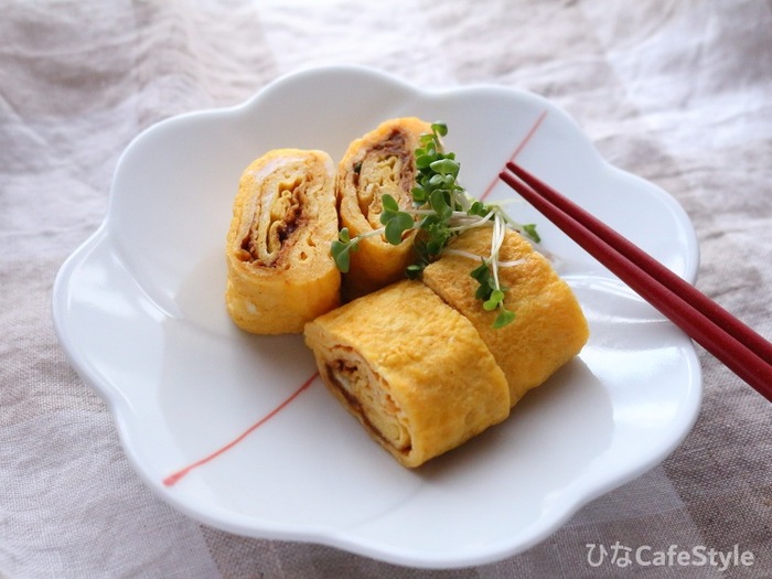 ねぎみそ入り卵焼き