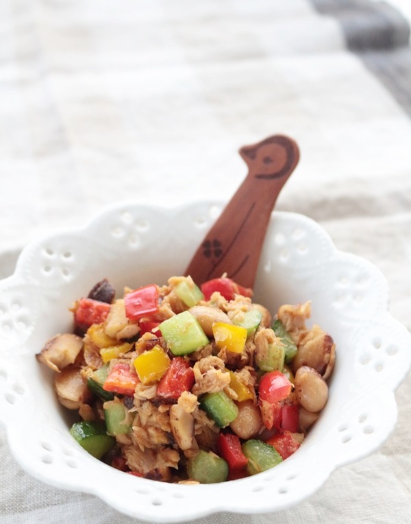ツナと野菜の豆炒めt_1000