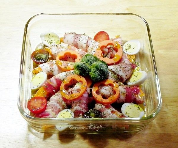 焼く前