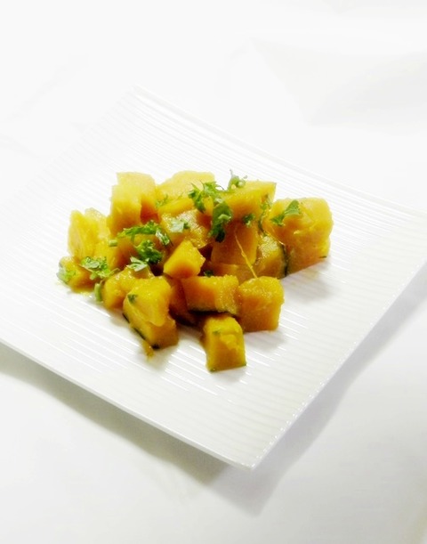 かぼちゃの塩バター炒め2