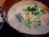 かす汁と鯖の煮つけ
