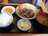 鶏肝塩こしょう炒め定食