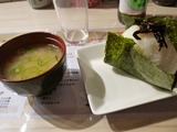おにぎり(昆布)+みそ汁