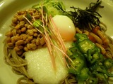 五色納豆そば定食
