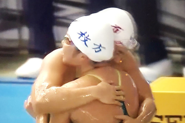 中村選手と笠原選手(レース後)