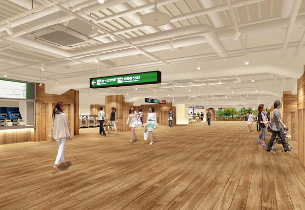 枚方市駅パース改札口側