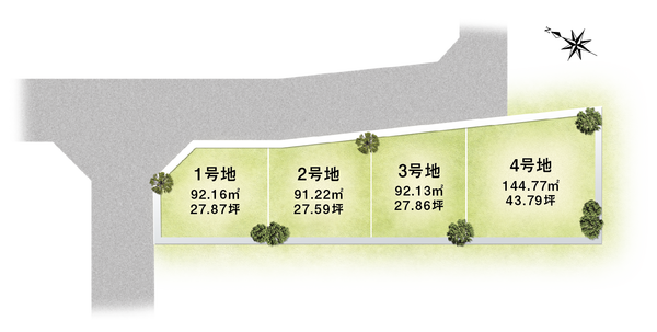 枚方菊丘区画図数字入り