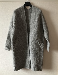 美品　SIROGOJNO　シロゴイノ　手編み　ニット　コート　タグ付き【希少】 希少 Sirogojno 手編みフード ニットコート カーディガン 刺繍