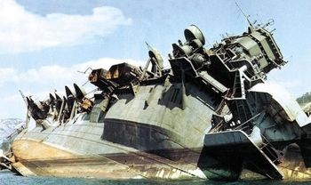 アメリカによって撃沈された日本の戦艦