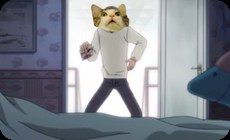 ネコのアイコラアニメ