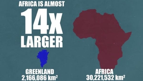 世界の大陸大きさ比べ (3)