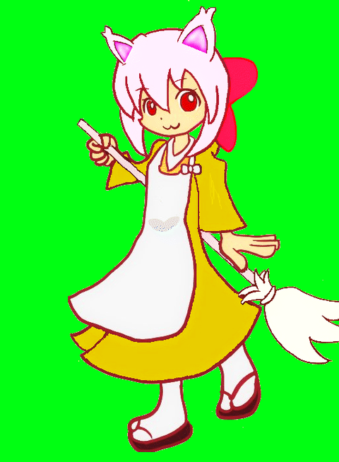 琥珀にゃあ1(透過)