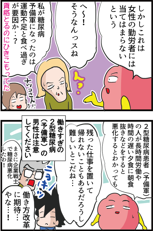 【血糖値】週に何時間以上が危険!?長時間労働と2型糖尿病の関係性とは…?4