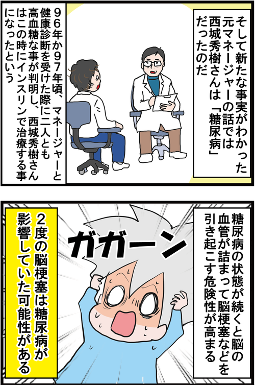 【高血糖】西城秀樹さんの脳梗塞は糖尿病のせいだった…!?2