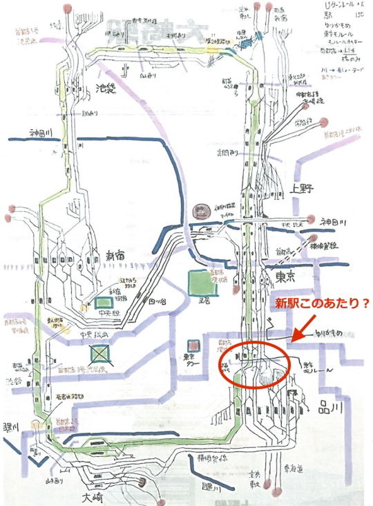 プラレール山手線 MAP