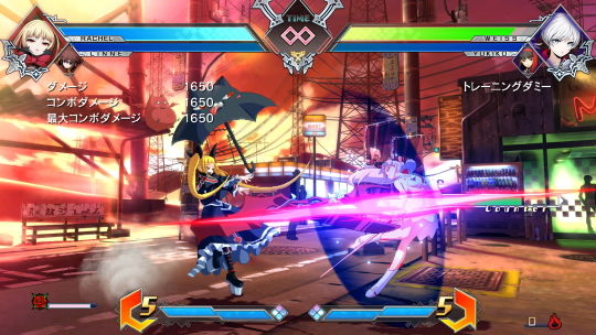 BALZBLUE CROSS TAGBATTLE トレーニングモード