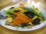 野菜、肉、玉子の炒め