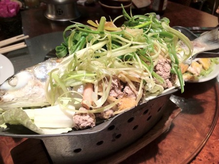 泰式明爐蒸魚(タイ式蒸し魚)