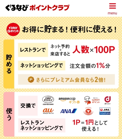 ポイント 使い方 ぐるなび