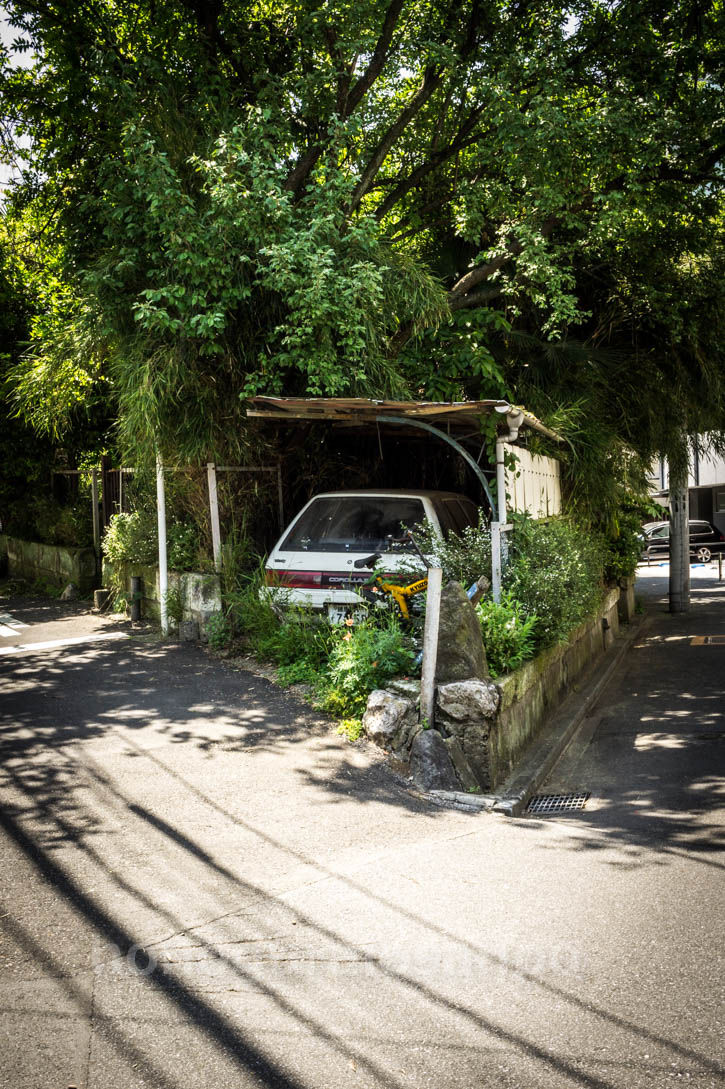 カローラ廃屋 車庫