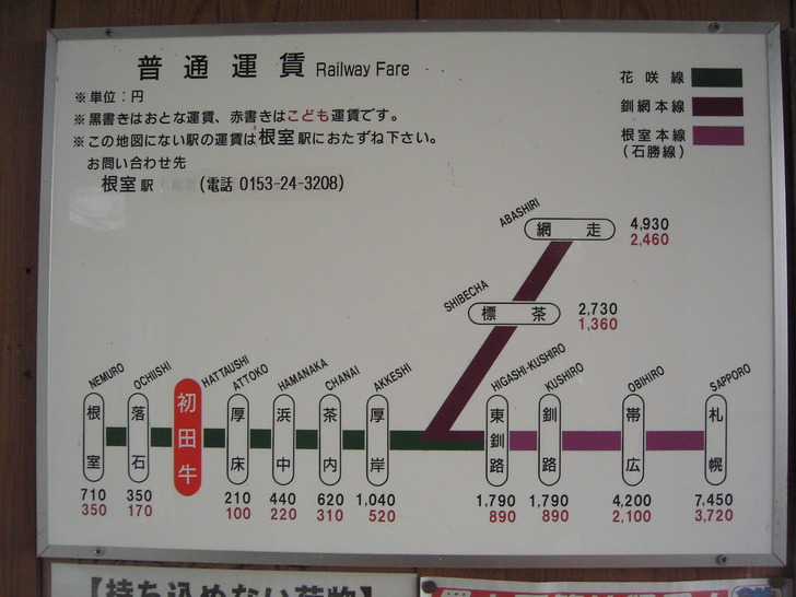 運賃表