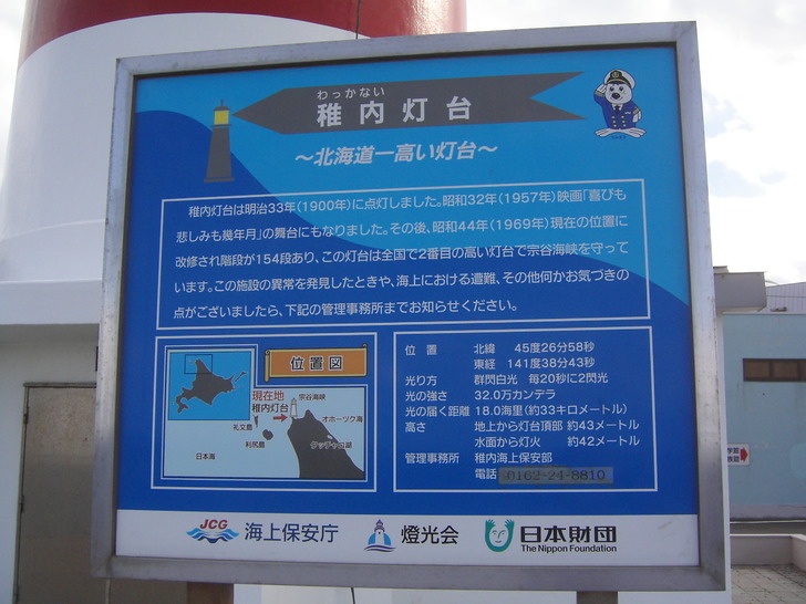 稚内灯台の説明