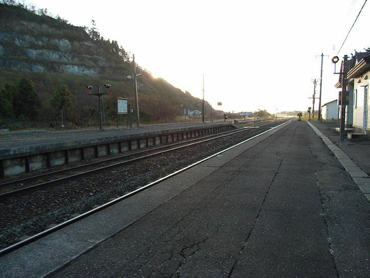 秘境小幌駅 礼文駅ホーム