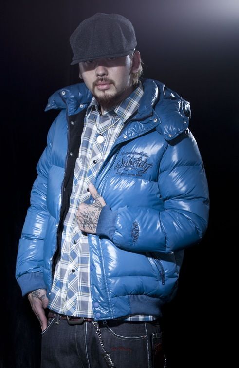 SUBCIETY レザー×メルトンスタジアムジャンパー＆ダウンジャケット 