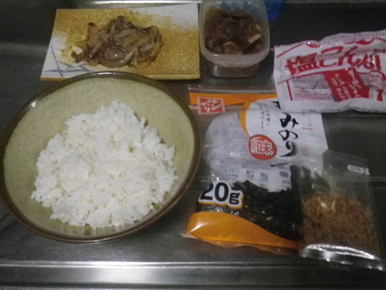 01夕 恥飯 _ いかゲソ&アジたたき茶漬け